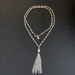 Necklace with tassel